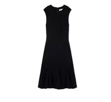 TORY BURCH AUBREY BLACK MIDI DRESS Wedding Guest Cocktail