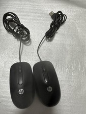 Lot of 2 HP Optical Mouse 2 Buttons-Scroll Wheel Black USB 672662-401-672654-001