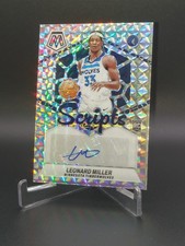 2024-25 Mosaic Basketball, Leonard Miller, #MS-LMM, Prizm Scripts Silver Mint 💎