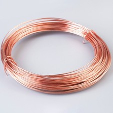 Pure Copper Wire Solid Bare Round 0.2mm - 5.5mm Jewelry Making Craft Uncoated