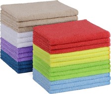 24 Pack Cleaning Rags for House 12"X11", Microfiber Cleaning Cloth