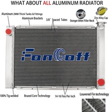 2row Aluminum Universal Radiator For Chevy Gm Sbc Bbc Overall Size28 X 19