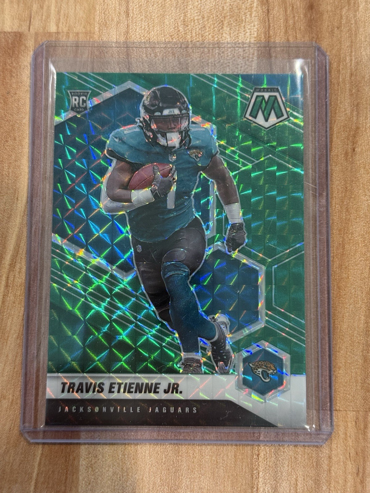TRAVIS ETIENNE JR 2021 Mosaic Football Green Rookie #314 JACKSONVILLE JAGUARS
