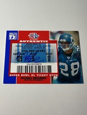 2007 Topps TX Exclusive Michael Boulware Super Bowl Ticket Auto Seahawks SP