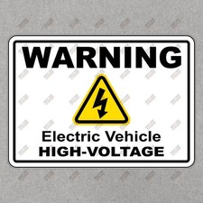 High Voltage Warning Sticker for Electric Vehicles Essential #180238