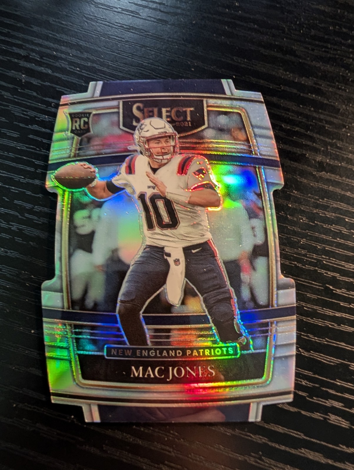 Mac Jones 2021 Panini Select Rookie SIlver Prizm Die Cut #51