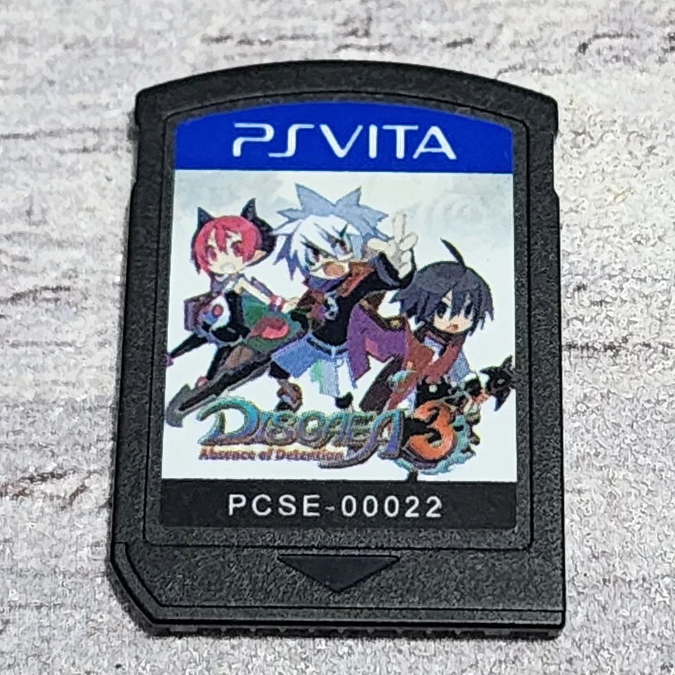 Disgaea 3: Absence of Detention (PlayStation Vita, 2012) Cartridge Only - Tested - Image 3 of 3