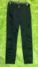 Vintage Y2K BEBE Satin Low Rise Black Pants Zip Ankle USA Made Size 4
