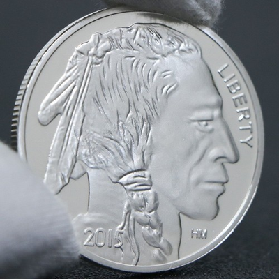 #ad 2015 1 Troy oz Buffalo .999 Fine Silver Round $37.54