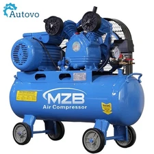 MZB 10.6Gal Ultra Quiet Air Compressor (1.1KW/1.5HP, 83dB, Oil-Free) with Wheels