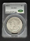 1883-O Morgan Silver Dollar $1 CACG MS63 CAC Approved Old New Orleans Type Coin