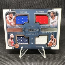 Panini 2017-18 Dominion Quad Materials Drummond Jordan Cousins Capela /75 #35