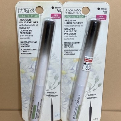 2x Physicians Formula Organic Wear Precision Liquid Eyeliner #PF11084 Black