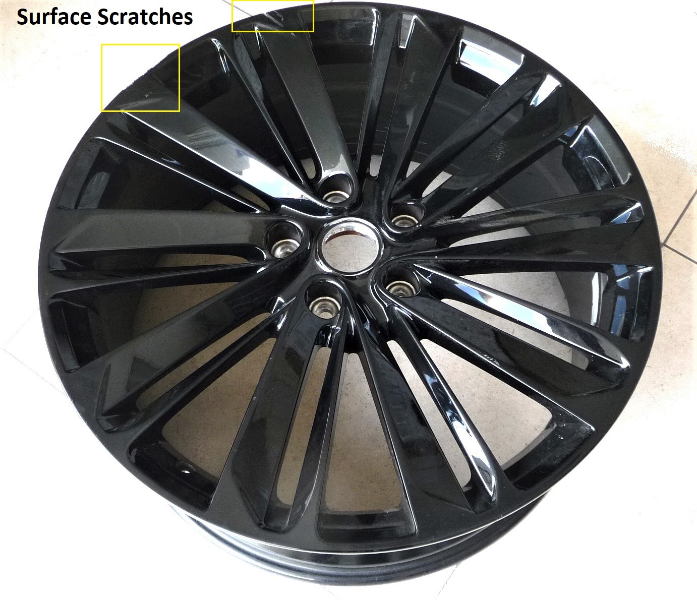 2019-2024 Bentley Continental GT GTC Front Black Rim 9.5JX22H2 ET71 3SA601025AS