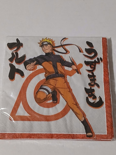 Lot of 2 Naruto Shippuden Masashi Kishimoto 16 Pack of Paper Napkins - Picture 2 of 5
