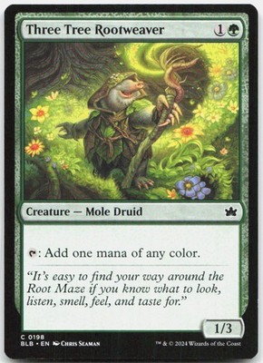 Three Tree Rootweaver C Bloomburrow 198 NM Chris Seaman