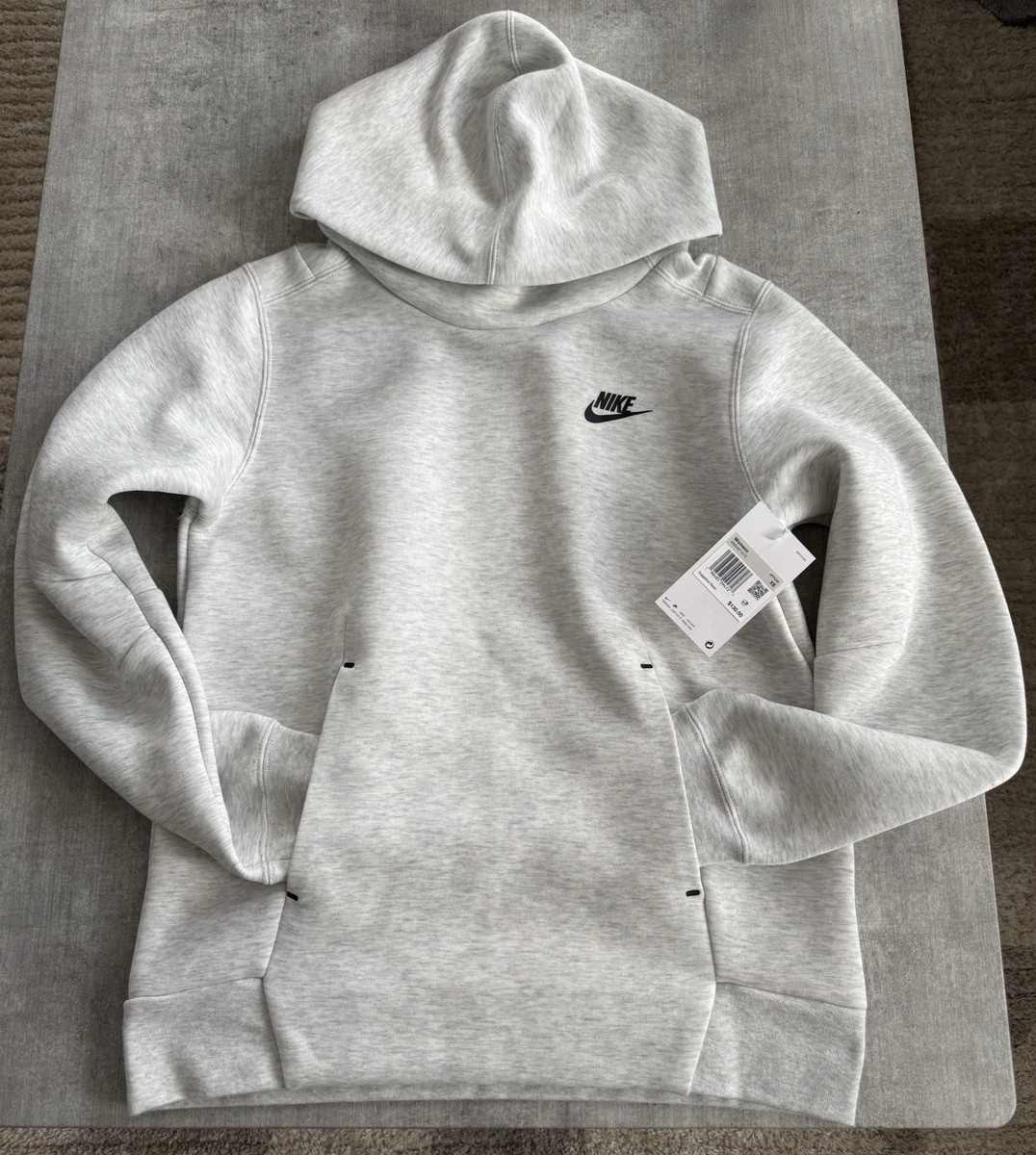 NIKE TECH FLEECE HOODIE XS WOMEN GREY HV2447-013 | eBay