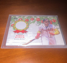 Topps 2022 Holiday Mega Box Relics Ronald Acuña Jr. #WRC-RAJ Braves