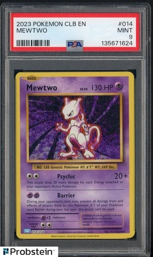 2023 Pokemon CLB EN #014 Mewtwo PSA 9 MINT