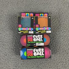 NeeDoh Teenie Fuzz Ball 3 Pack Gum Drop Lot Mini Fuzzball Squishy, Authentic NIB