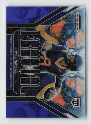 2025 Panini Prizm Black #25 Nicco Marchiol Fractal Blue #/199