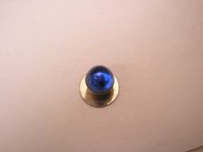 SINGLES 1 5/16" Blue Glass Dome Vintage Formal Tux Prom Groom Shirt Stud j115