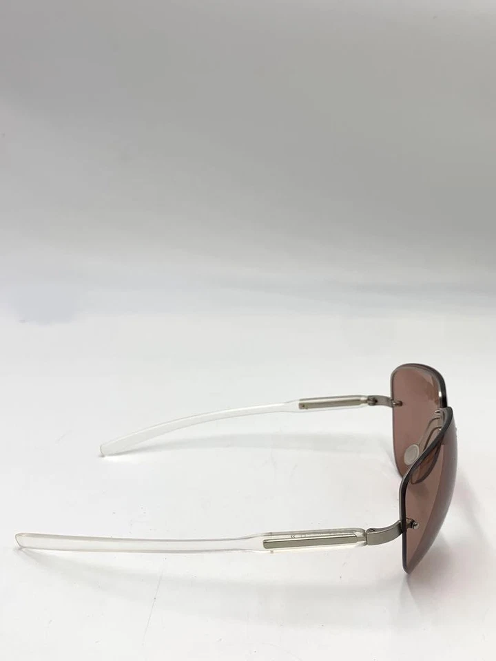 Gafas de sol PRADA SPR 73A aviador sin montura marco plateado lentes rosas hechas en Italia Foto 2 de 4