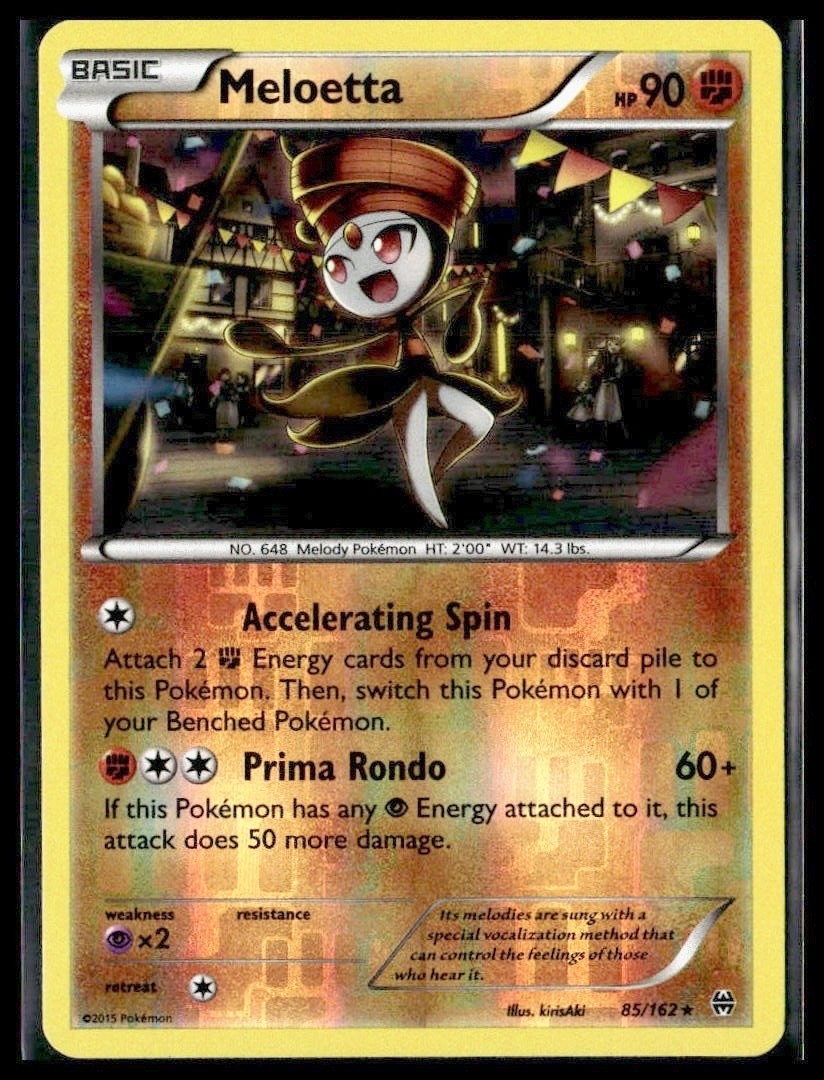 2015 Pokemon Meloetta - 85/162 - XY - BREAKthrough - NM