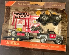 Tonka 1981 Midnight Rally Motocross Rally Race Car Set Truck Toy Steel 1023