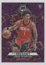 2023 Panini Mosaic NBA Debut Fast Break Purple Prizm 1/50 Amen Thompson #269 1o2