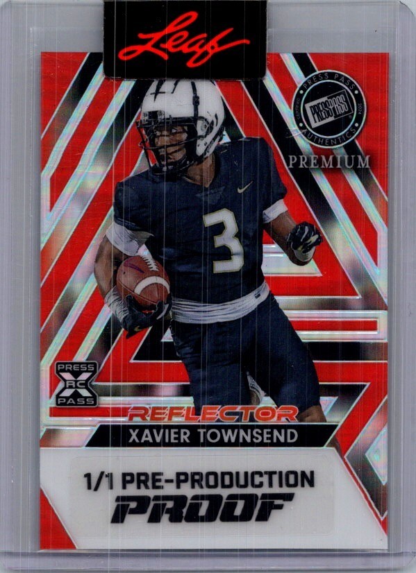 Xavier Townsend Leaf Football 1/1 Pre Production Proof
