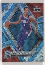 2018-19 Panini Spectra Neon Blue Prizm 55/75 Landry Shamet #93 2d8