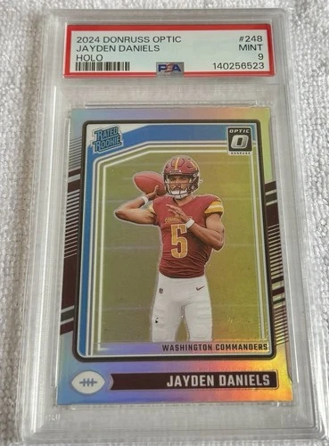 2024 Panini Donruss Optic Holo #248 Jayden Daniels RC Mint PSA 9 - Graded
