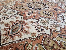 5x7 VINTAGE DESIGN TURKISH VEG DYE KAZAK SERAPI HERIZ USHAK ANTIQUE AFGHAN 