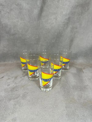 6 Vintage Casanis Glasses Advertising Items | Made in France | 1970s