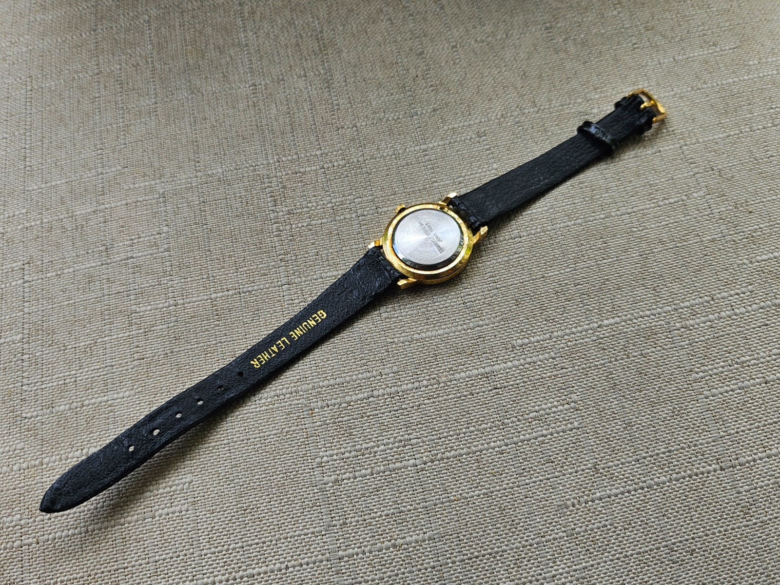 Vintage Koji Women Wristwatch Gold Tone Case Blac… - image 10