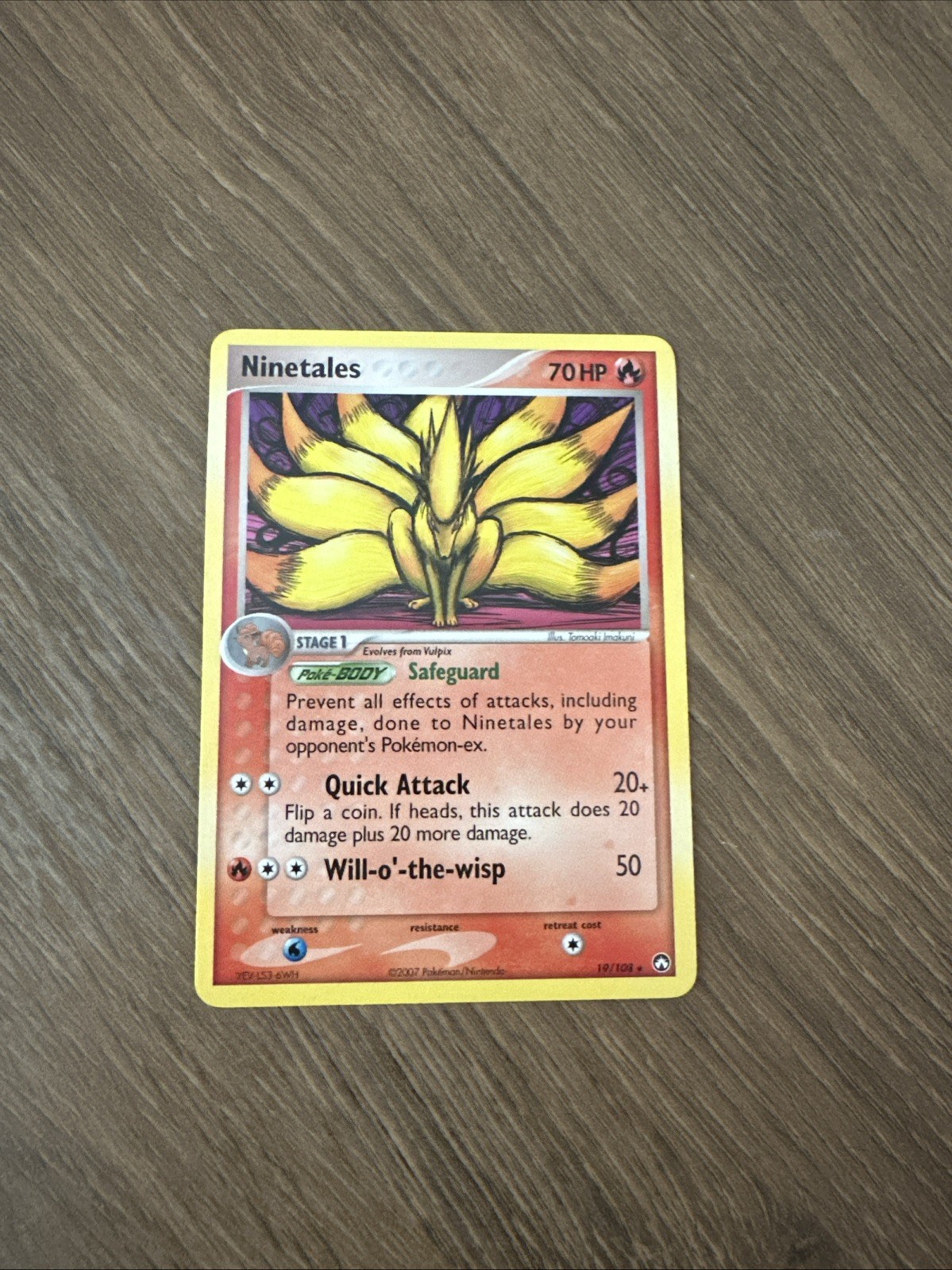 Pokémon TCG Ninetales 19/108 Power Keepers Regular Rare LP
