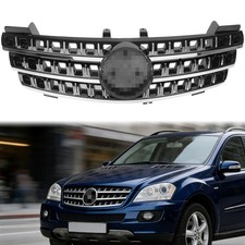 K&uuml;hlergrill Glanz Schwarz Chrom passend f&uuml;r Mercedes ML W164 05-08 Vormopf