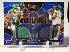 Justin Fields 2025 Panini Select #MVJ-JFS Multiverse Dual Jersey Patch 