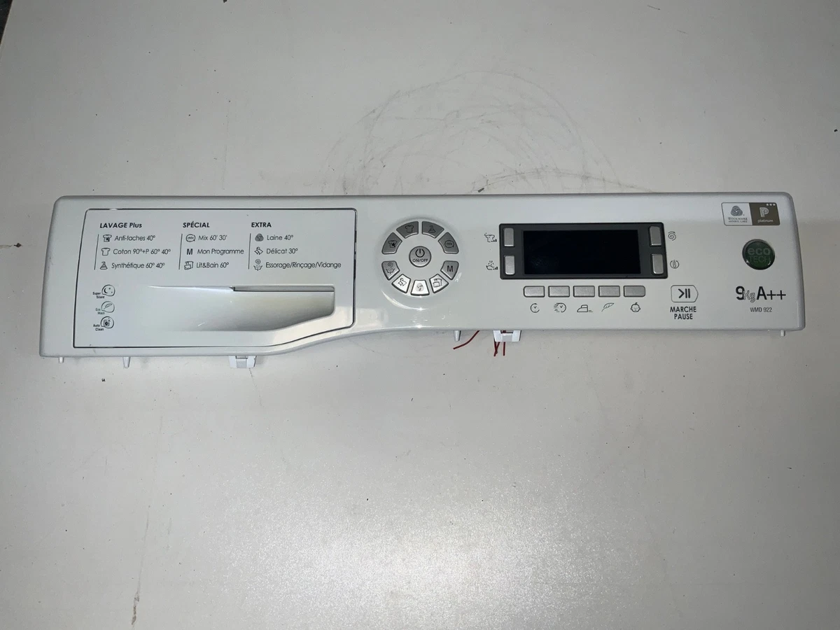 Lot Carte électronique + Façade + Bouton Pour Hotpoint Ariston NS963CWFR