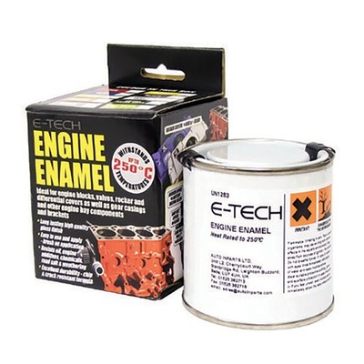 E-Tech Engineering Motor-Emaillack - 250 ml - silber