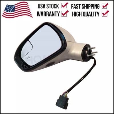 Left Side Door Mirror For 2013-2019 Ford Fusion Pearl White DS73-17683
