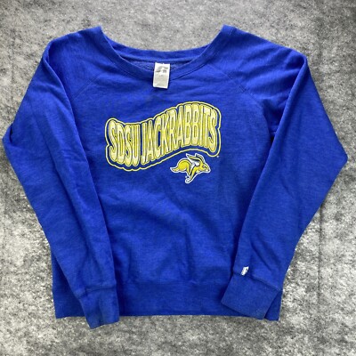 SDSU Jackrabbits Russell Athletic Sweatshirt Blau Langarm Größe L