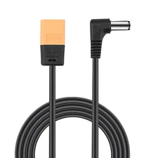 121cm Power Cable XT60 to DC Right Angled For DJI FPV Goggles V2 Accessories