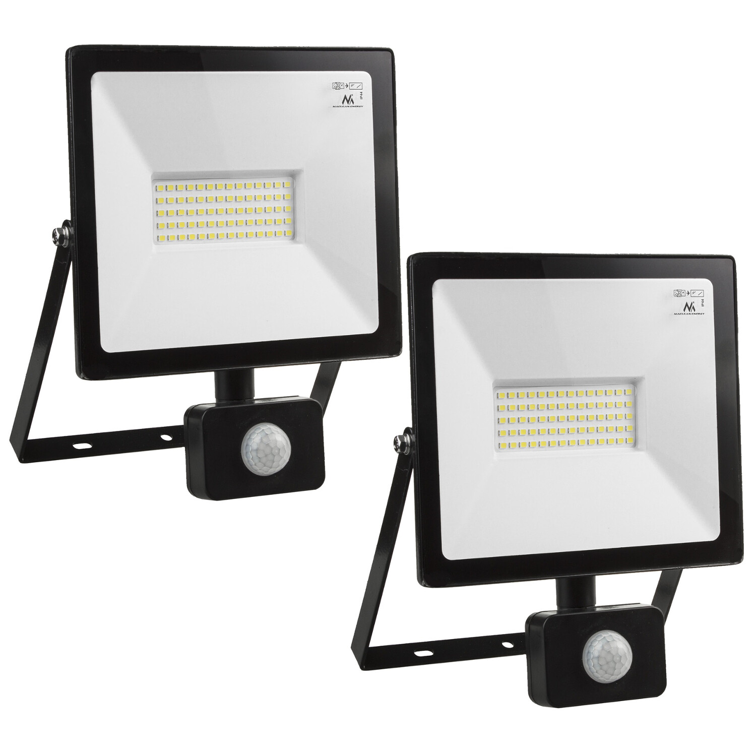 Projecteur LED extérieur 50W Maclean MCE650 étanche avec détecteur de mouvement blanc froid