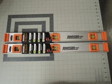 (2) 24" Johnson Aluminum I-Beam Level 3-Vial Horizonal & Vertical Ruled Top Read