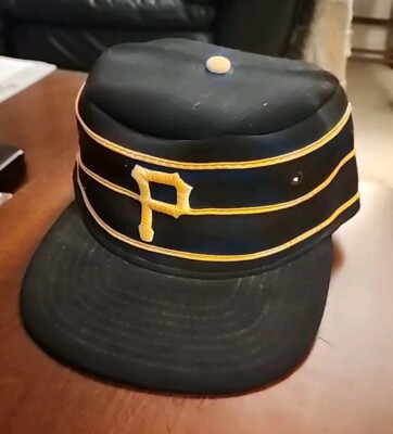 Vintage Pittsburgh Pirates Roman Pro Pillbox Hat Fitted Size 7 