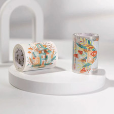 Vintage House Forest Monthly Planner Washi Tape SAMPLE LOOP