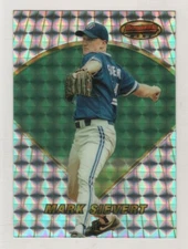 1996 Bowman's Best Atomic Refractor #123 Mark Sievert Toronto Blue Jays BV$8