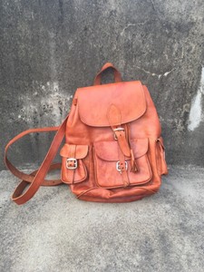 ebay leather rucksack